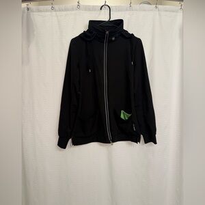 Black Jacket with Zip Up Hood